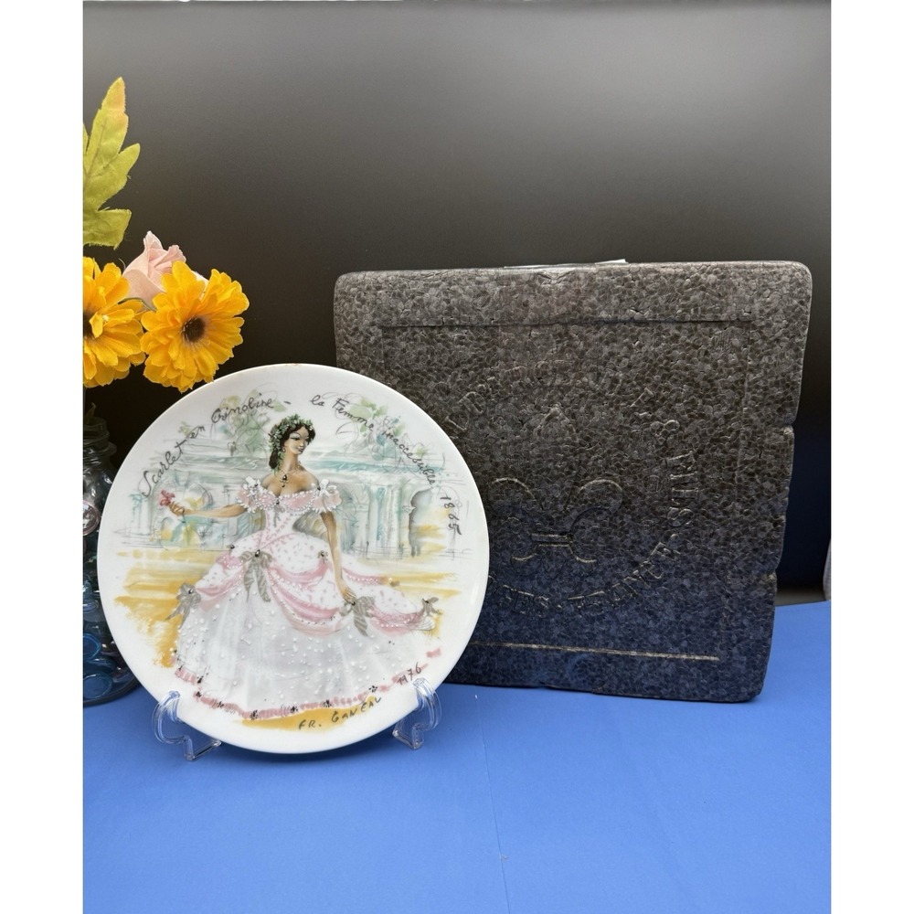 HENRI D'ARCEAU Limoges France Collector Plate‎ Scarlet Woman the Century w/Box